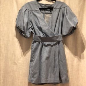 BCBG puff sleeve romper